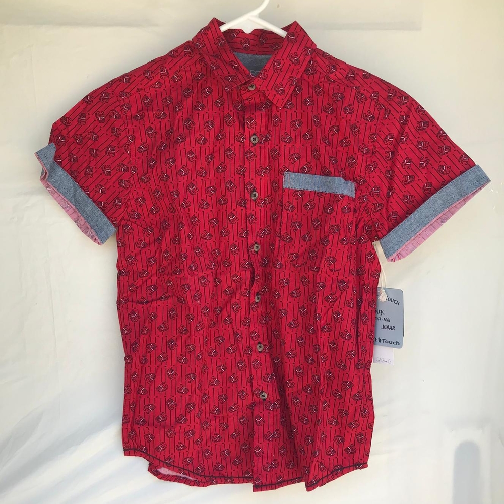 DCBD zize S Kids shirt in red and black